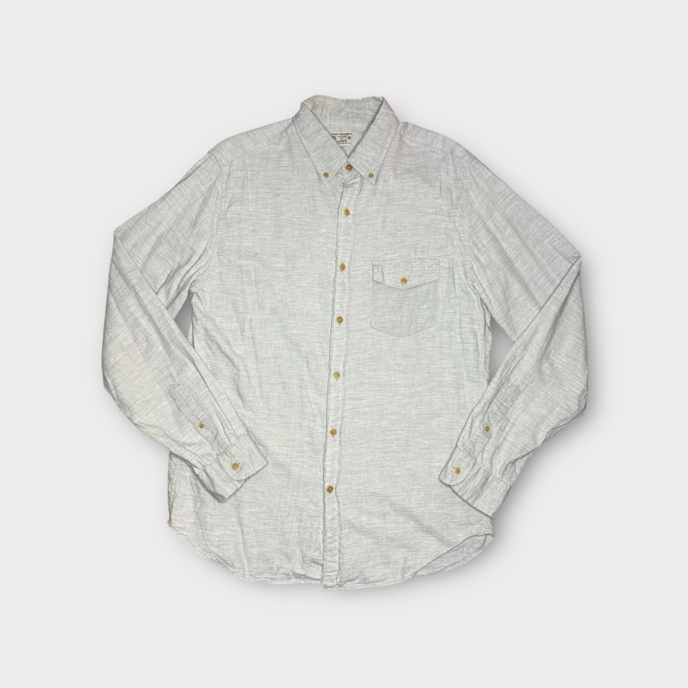 J. Crew Light Pale Gray Button Down Woven Shirt